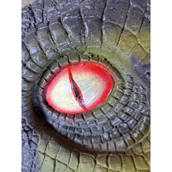 Vintage Jarrasic Park Raptor Mask Halloween Costume 27"by 26" Adult Size Heavy - Picture 2 of 9